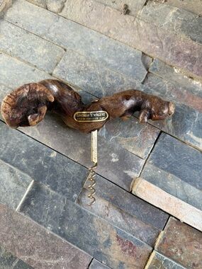 Vintage Caveau de St Vincent Grapevine Root Corkscrew
